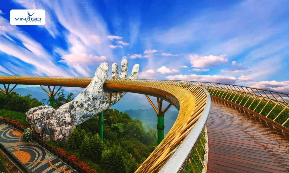 The Golden Bridge at Ba Na Hills The Golden Bridge at Ba Na Hills