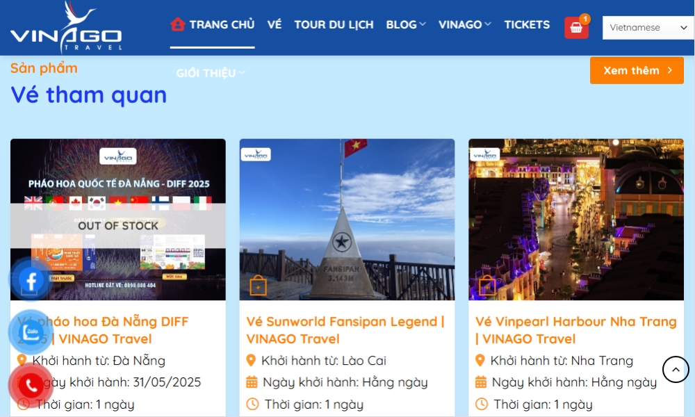 Công ty Cổ phần Du lịch VINAGO