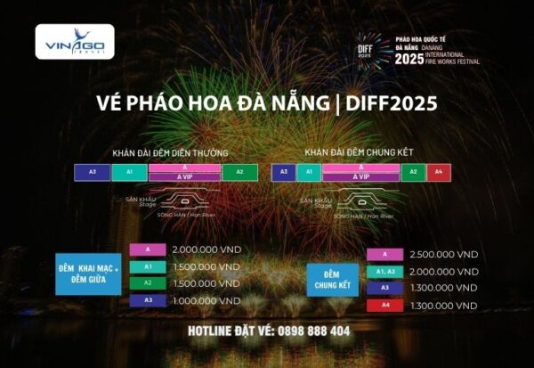 Bảng Giá Vé Pháo Hoa Đà Nẵng DIFF 2025